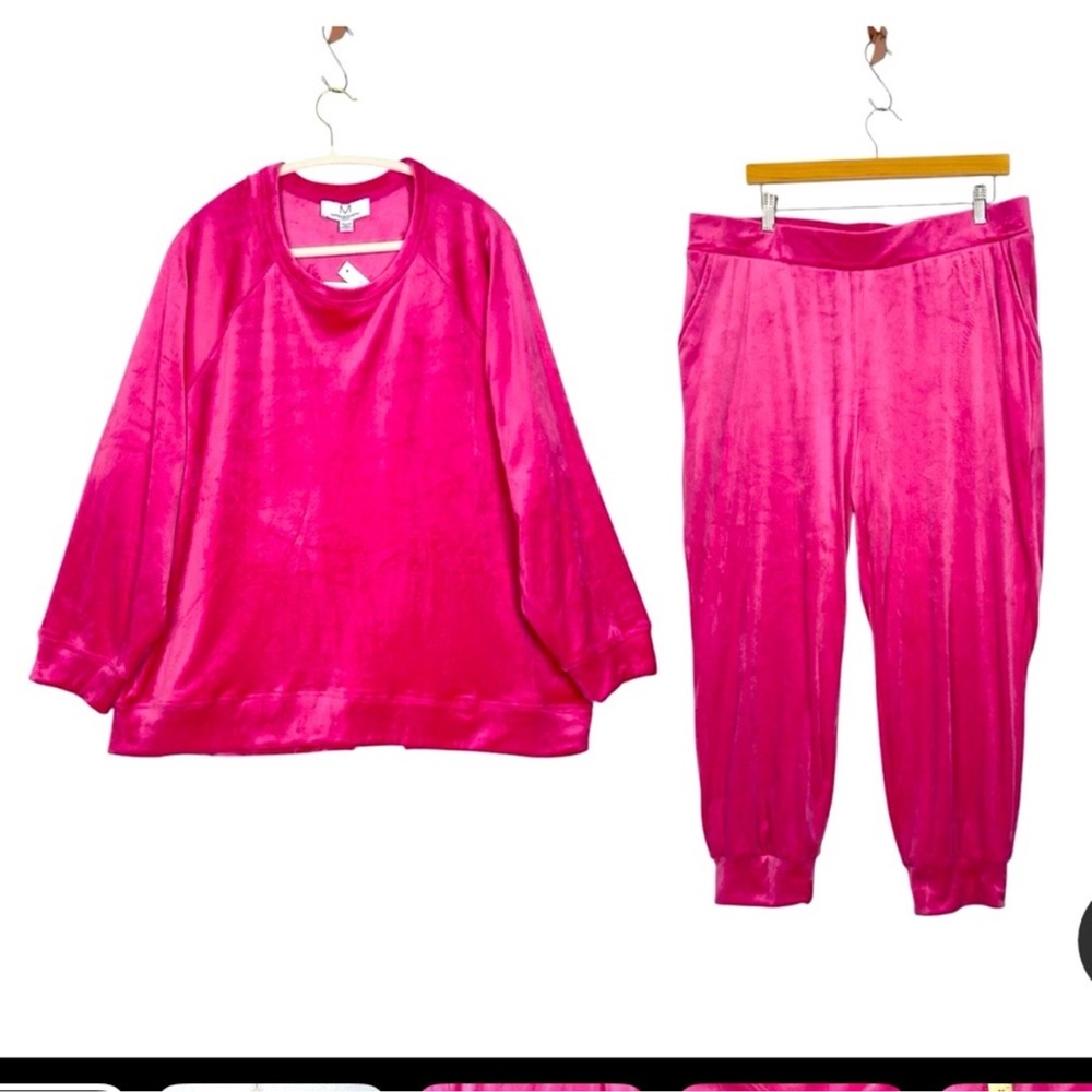 Y2K Bubblegum Pink Velour Tracksuit/ Loungewear
